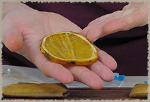 Naranja deshidratada